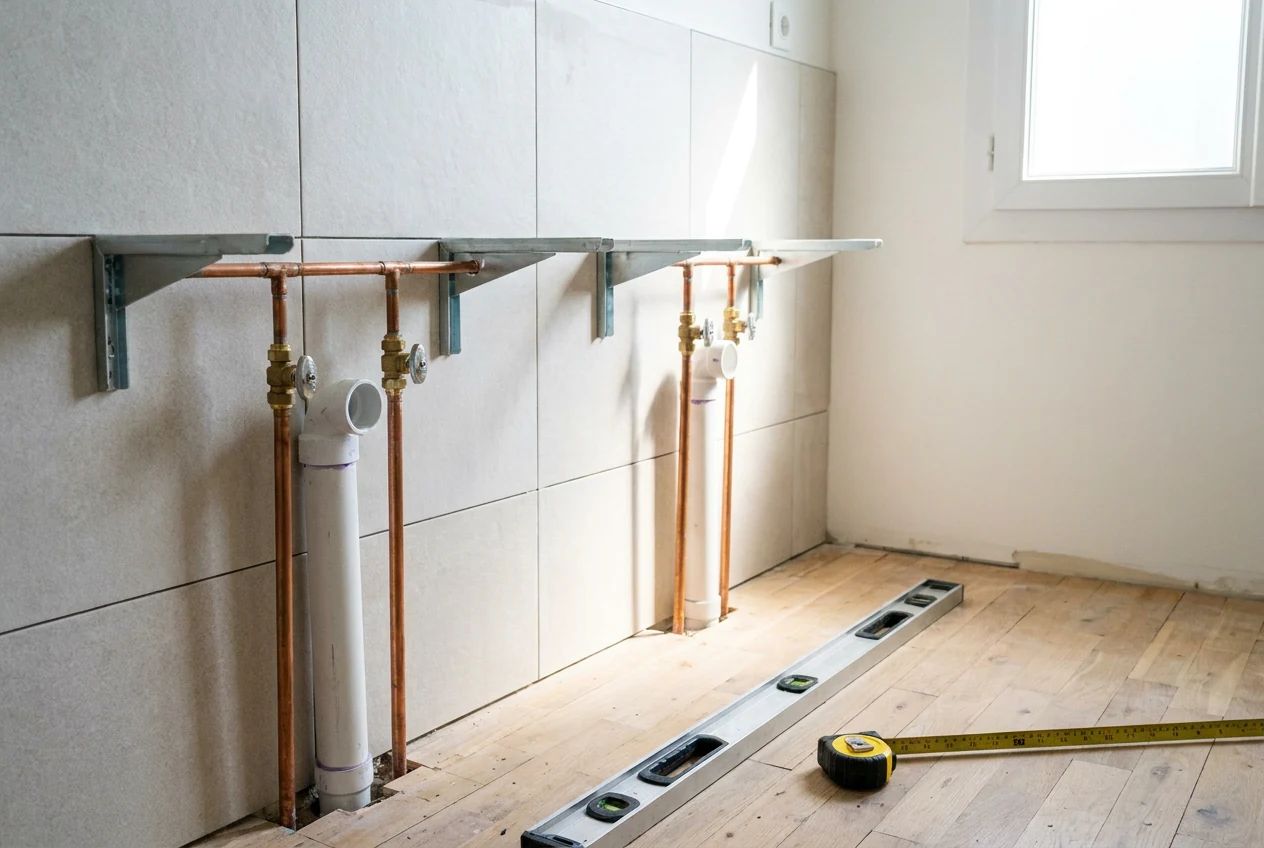 Installer une double vasque à Merville