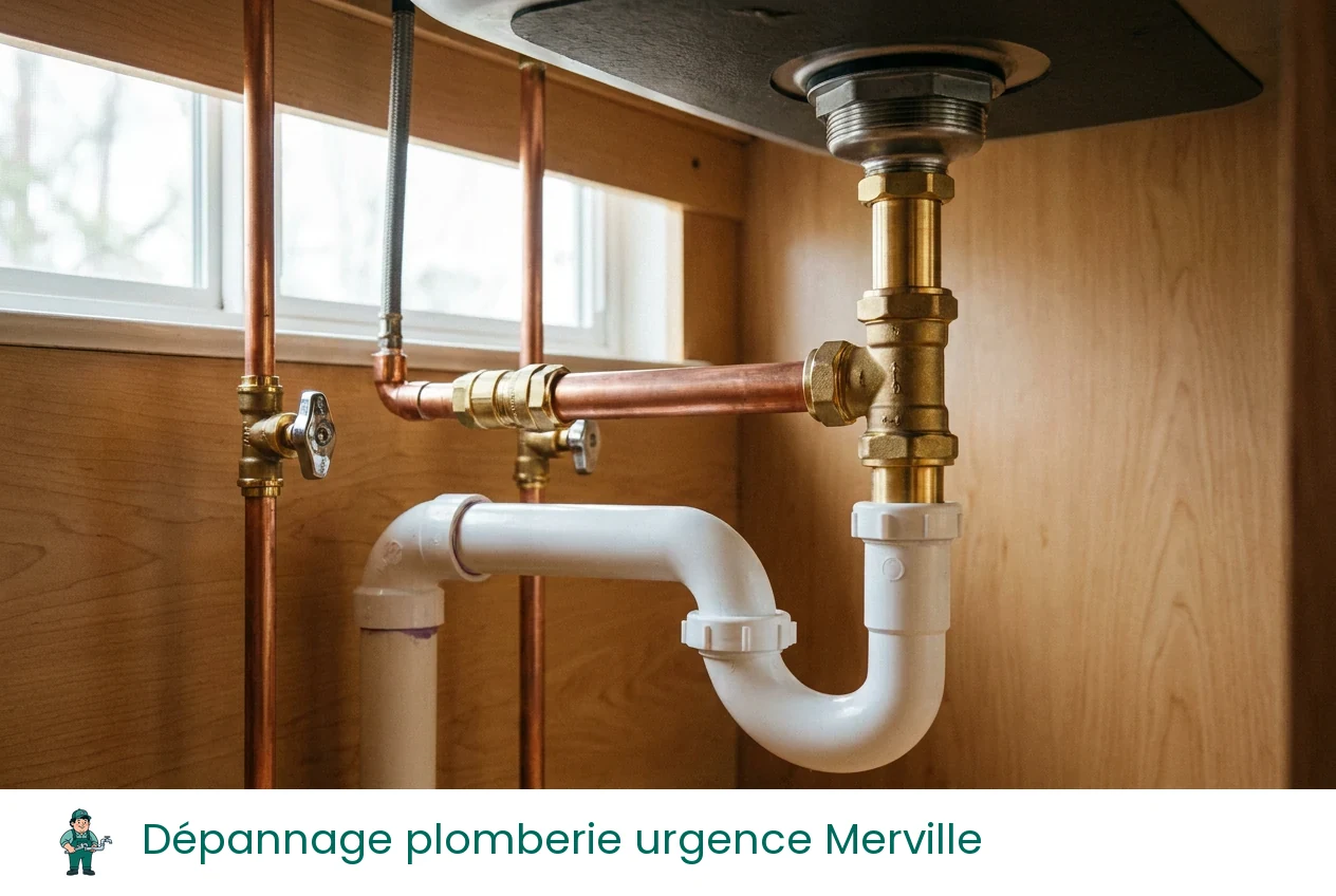Dépannage plomberie urgence à Merville