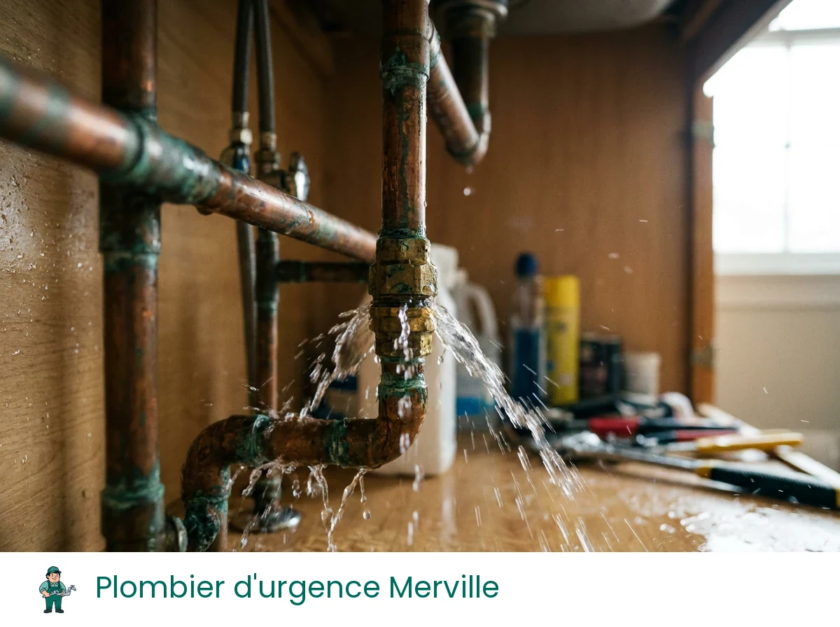 Plombier d'urgence à Merville