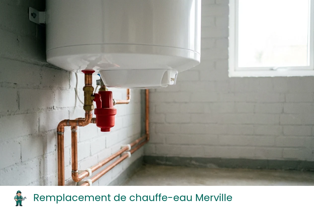 Remplacement de chauffe-eau à Merville