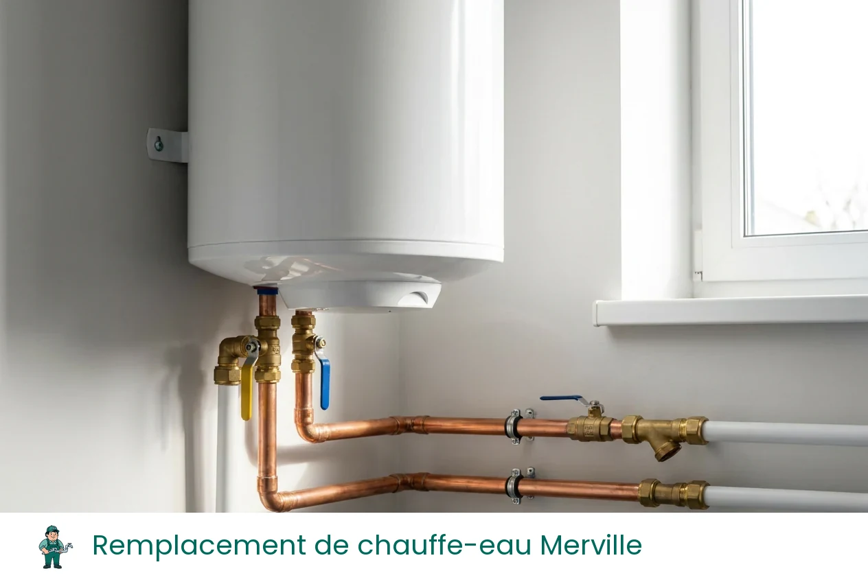 Remplacement de chauffe-eau à Merville