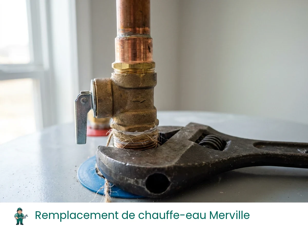 Remplacement de chauffe-eau à Merville