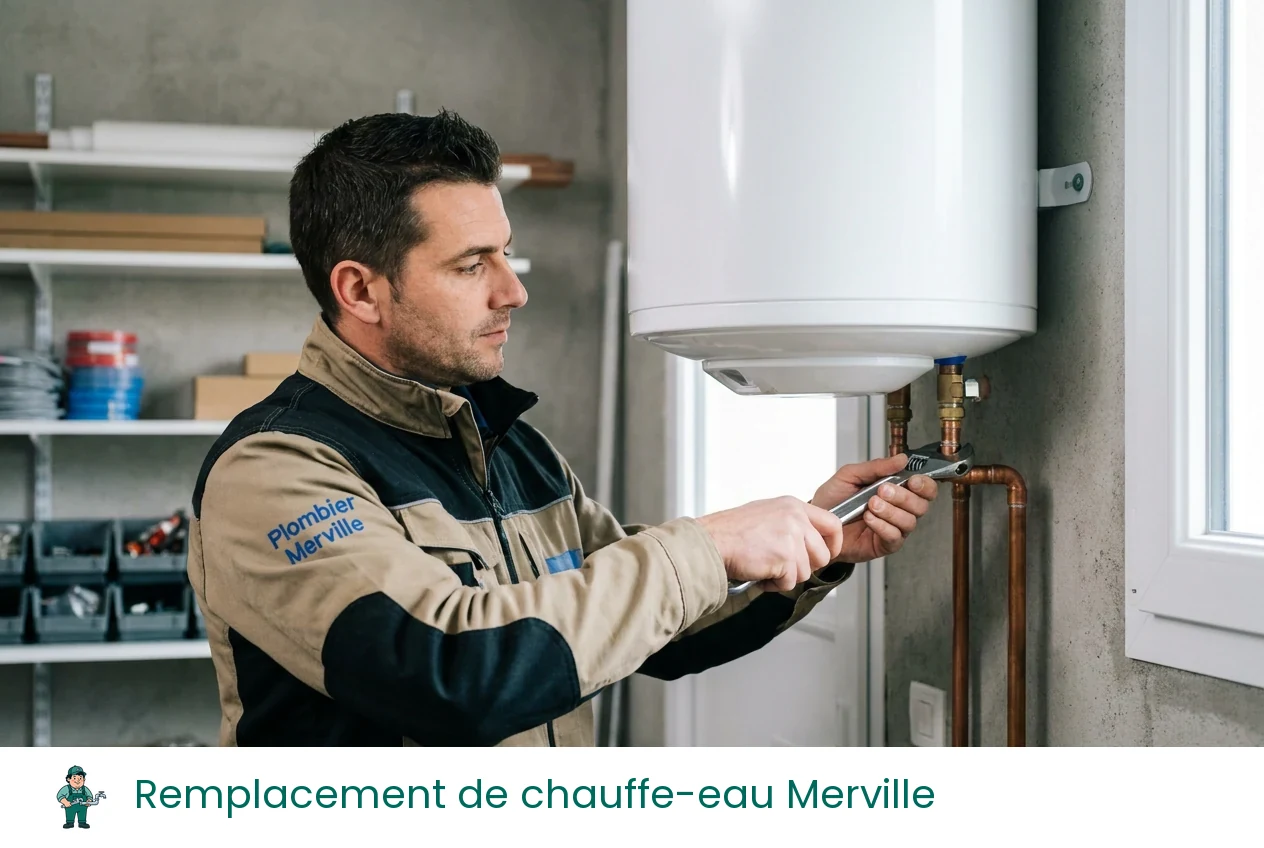 Remplacement de chauffe-eau à Merville