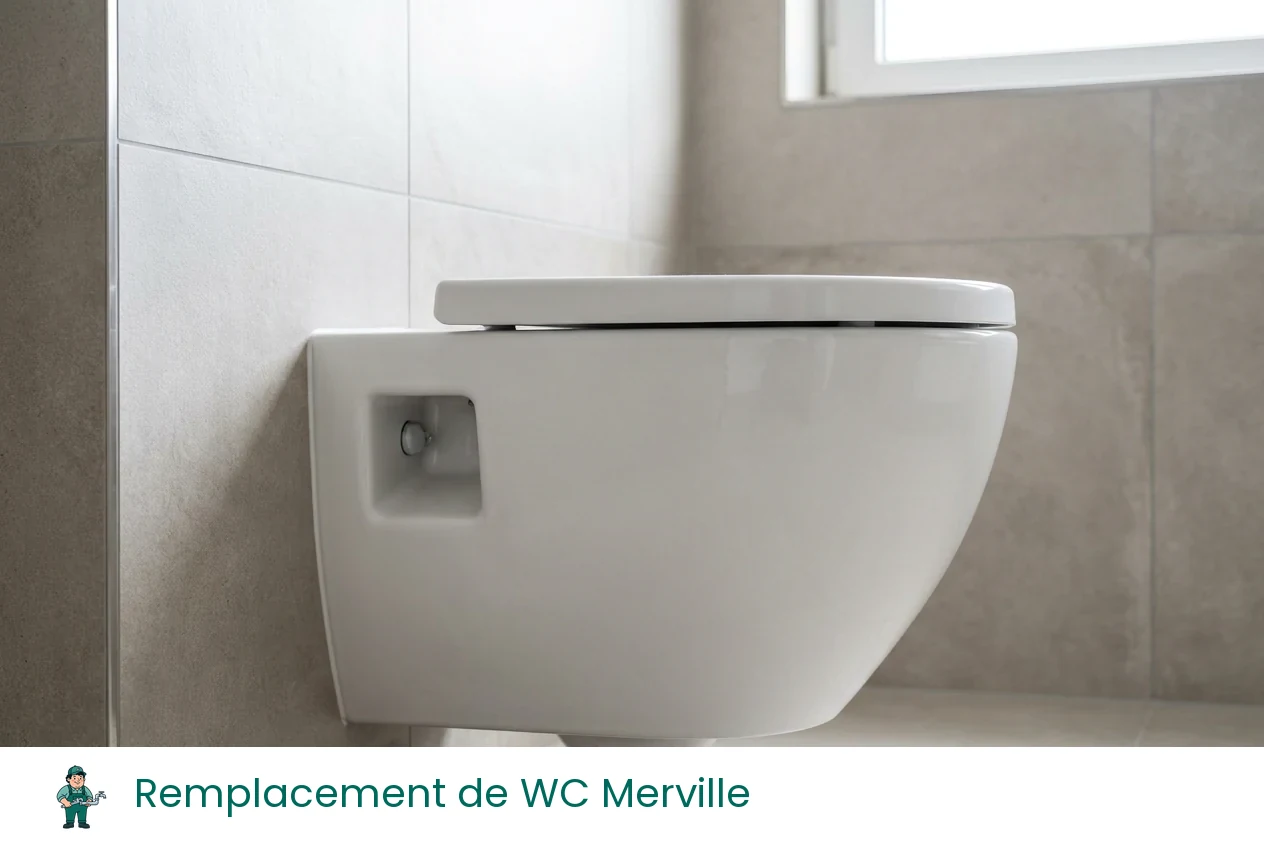 Remplacement de WC à Merville
