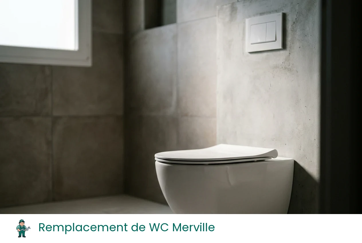 Remplacement de WC à Merville